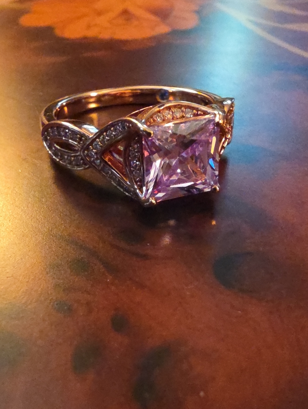 Vanna K(TM) For Bella Luce(R) Lavender & White Diamond Simulants Eterno(TM) Ring